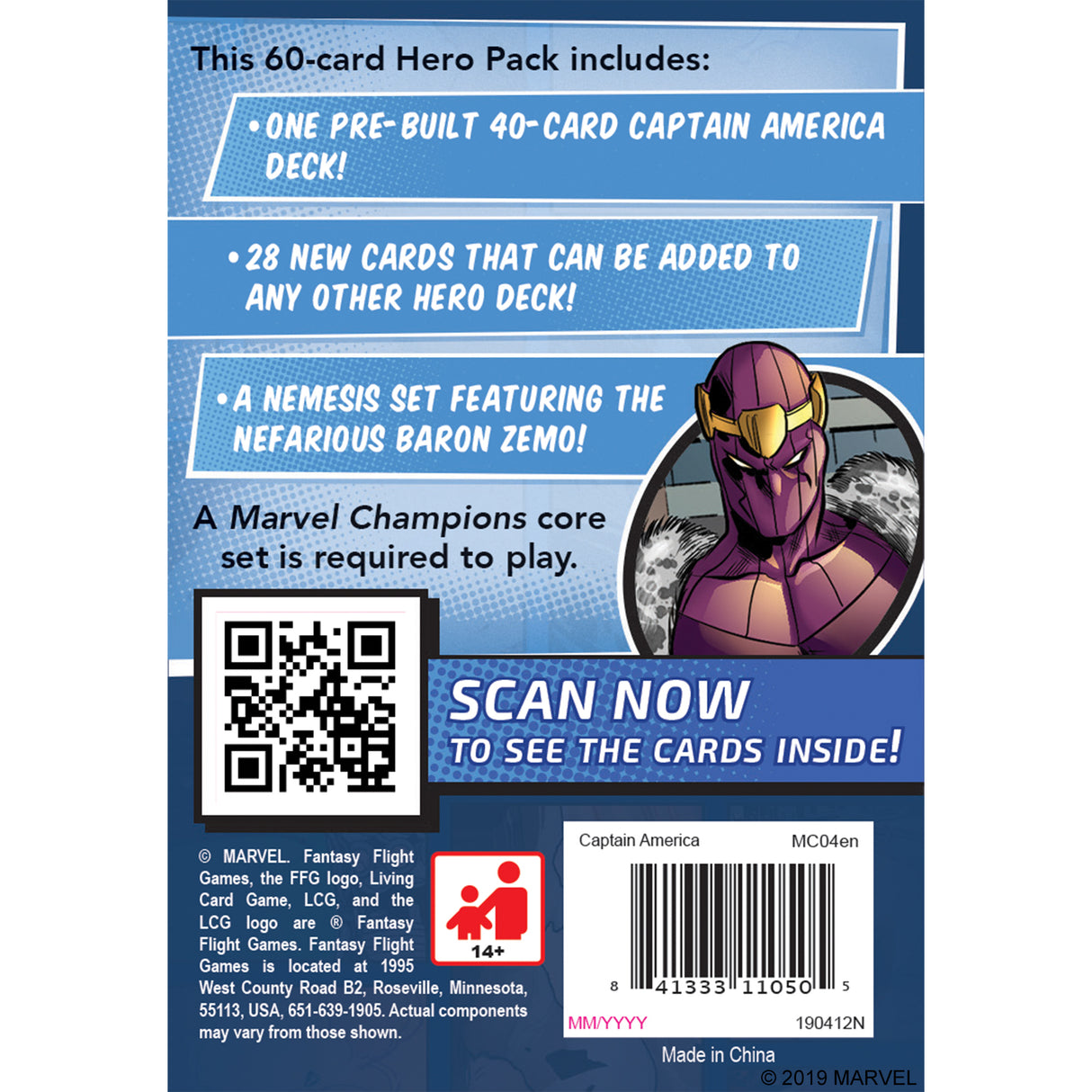 Marvel Champions: The Card Game- Captain America Hero Pack