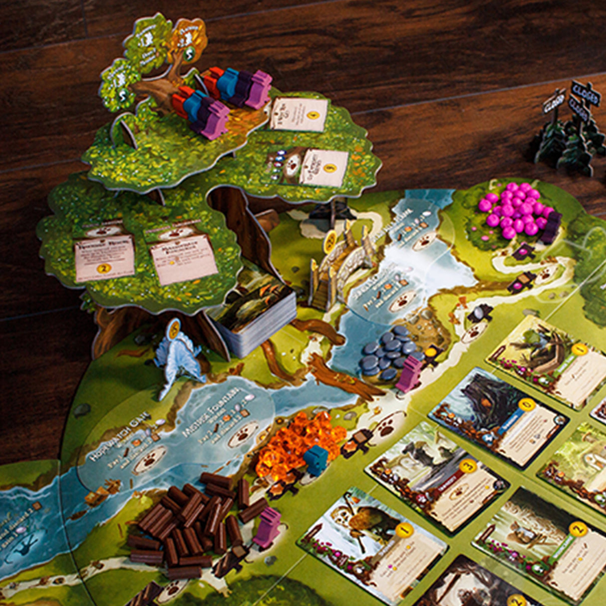 Everdell: Pearlbrook game board and river expansion