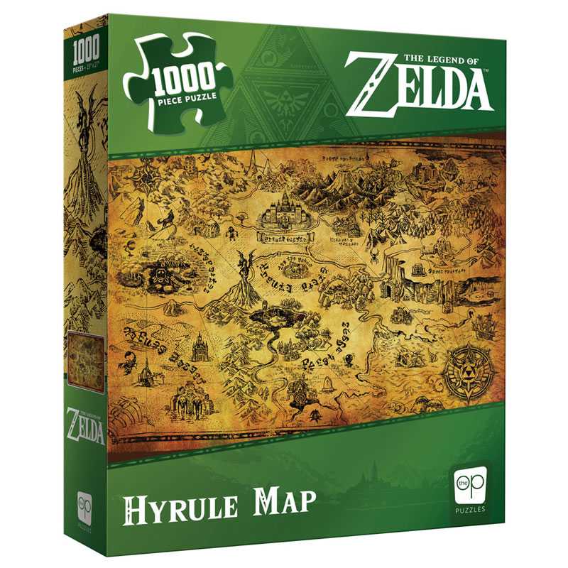 Zelda - Hyrule Map 1000 Piece Puzzle