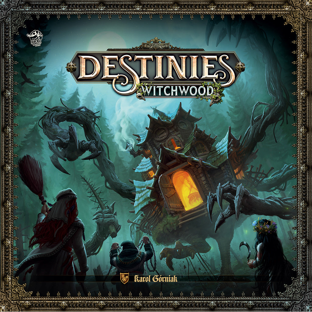 Destinies: Witchwood Expansion board game miniatures and tokens