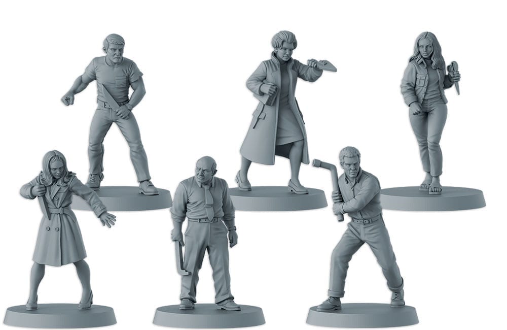 Zombicide: Night of the Living Dead survivor miniatures