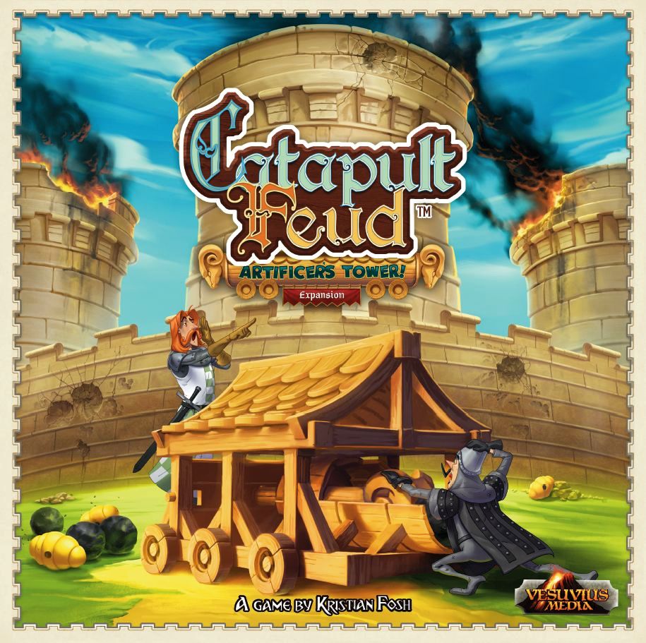 Catapult Feud: Artificer's Tower Expansion board game | Elderwoods