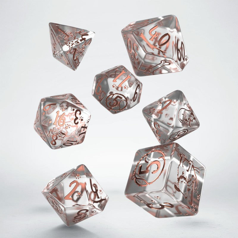 Dogs Dice Set Bubbles by Q-Workshop