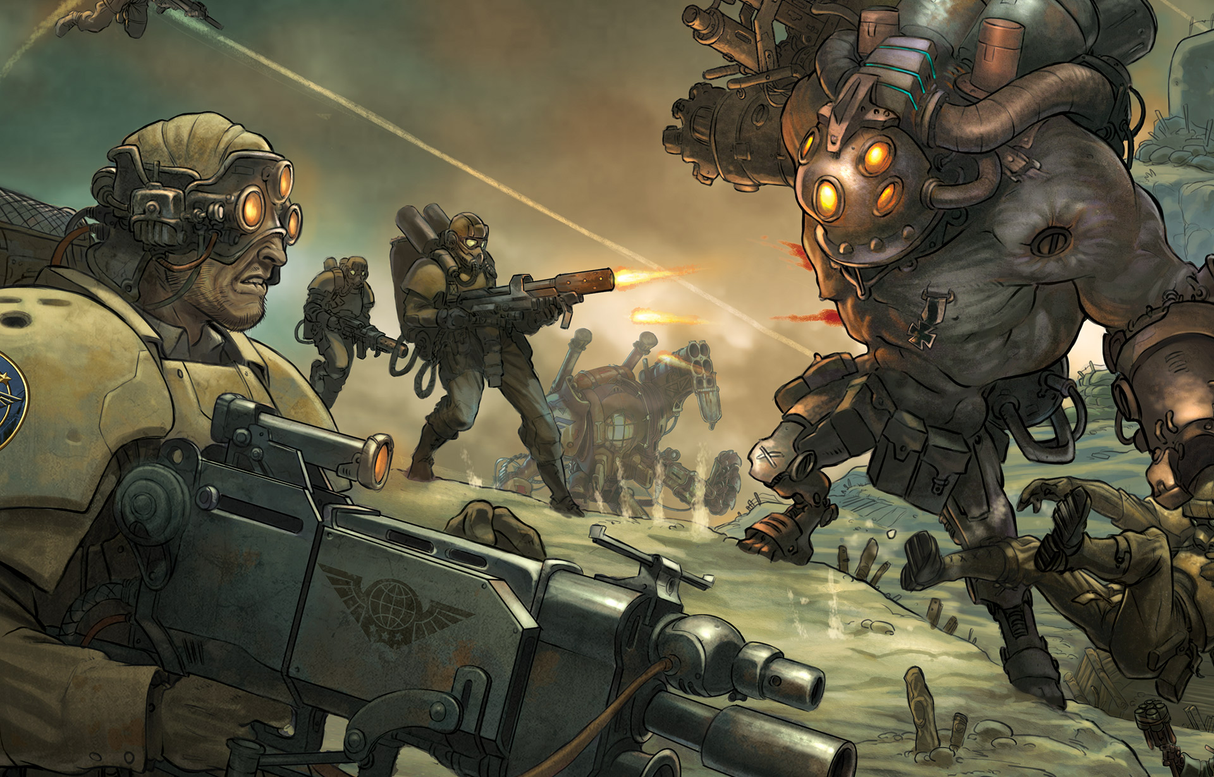 Genesys: Game Master's Screen RPG battle artwork