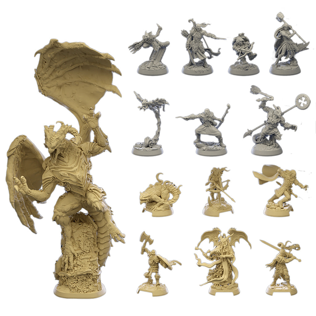 Descent Betrayer's War fantasy adventure expansion with detailed miniatures