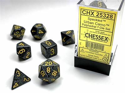 Chessex - Speckled Polyhedral Urban Camo 7-die set