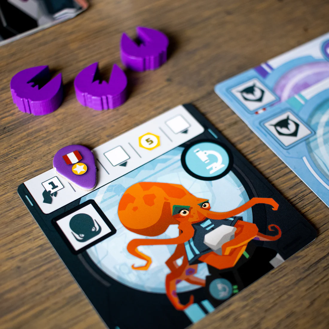 Wild Space board game components and cards