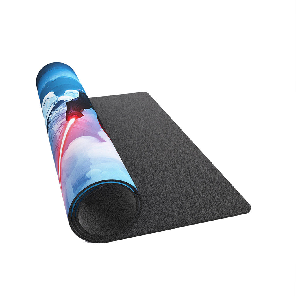 Star Wars Unlimited: Darth Vader Playmat showing premium stitched edge detail