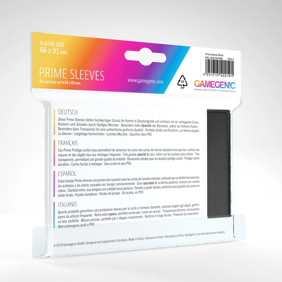 Gamegenic: Prime Sleeves Black