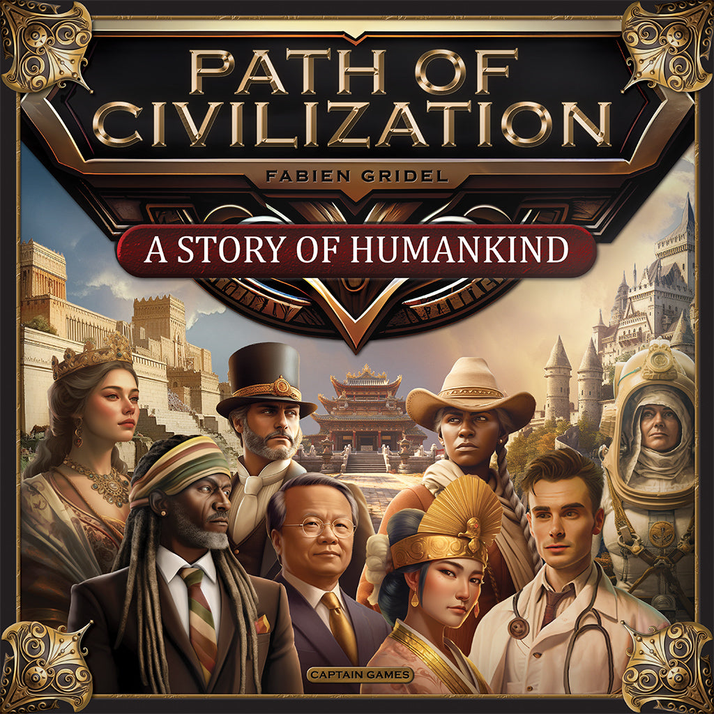 Path of Civilization game board and civilization tracks