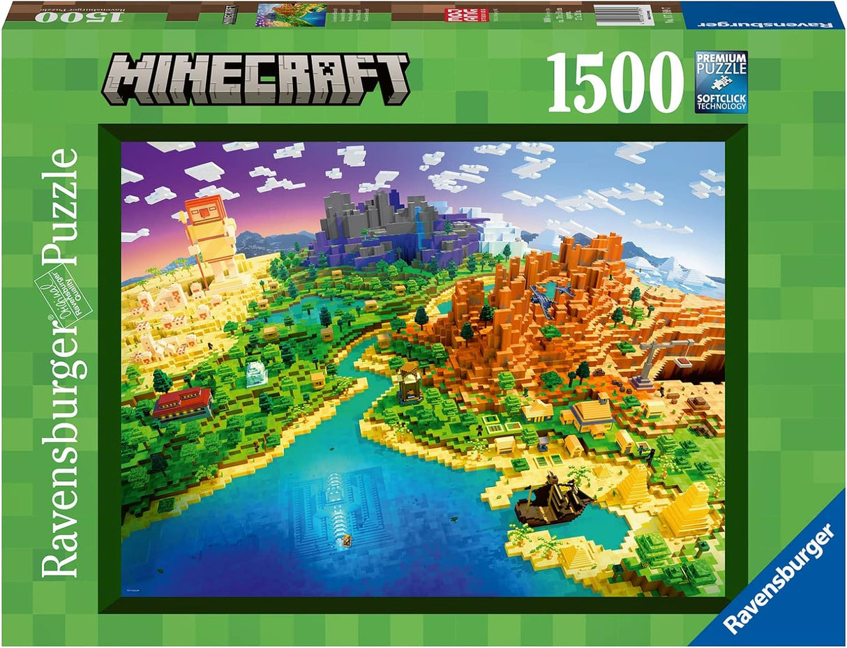 World of Minecraft 1500 Piece Puzzle Ravensburger