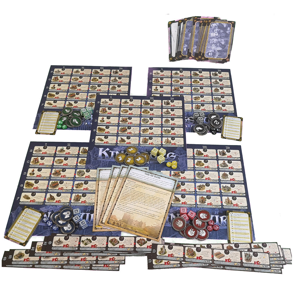 Kingsburg 2nd edition game board and advisor track
