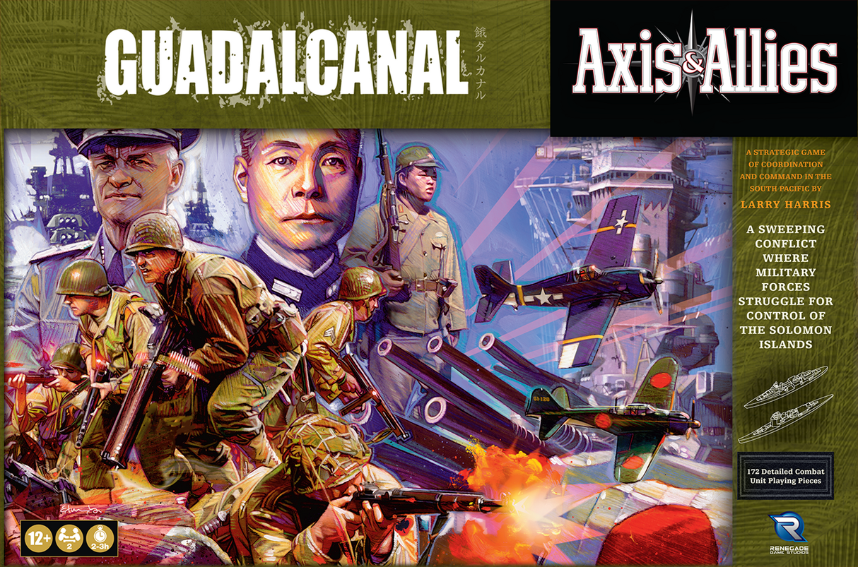 Axis & Allies: Guadalcanal game components and military units
