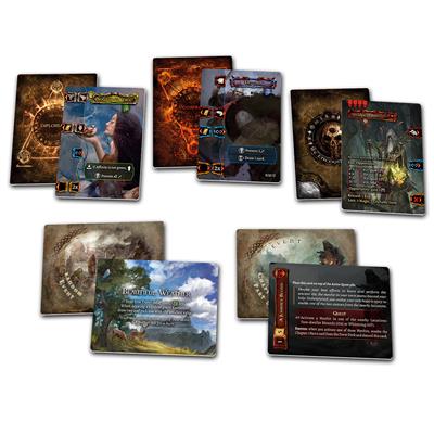 Tainted Grail Fall of Avalon game board and exploration cards
