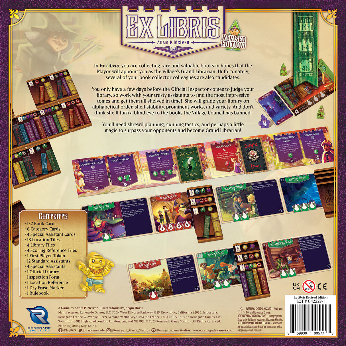 Ex Libris: 2nd Edition book cards and shelving tiles