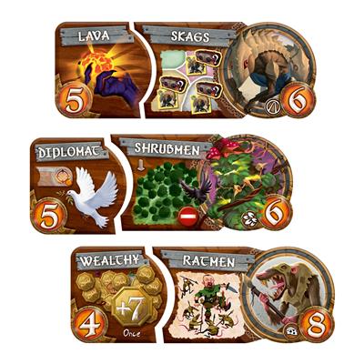 Small World game components and pieces