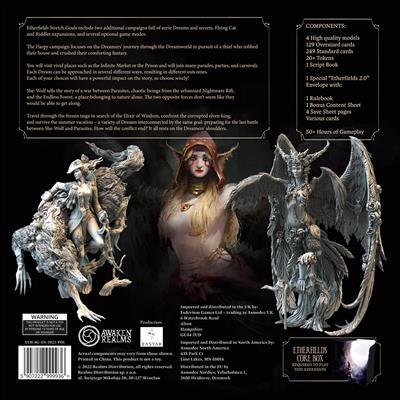 Etherfields: Stretch Goals expansion components and miniatures