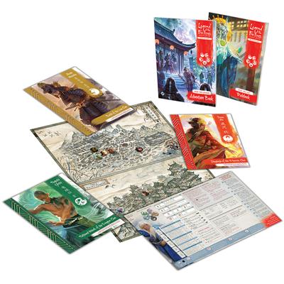 L5R RPG: Beginner Game Legend of the Five Rings RPG box contents and components