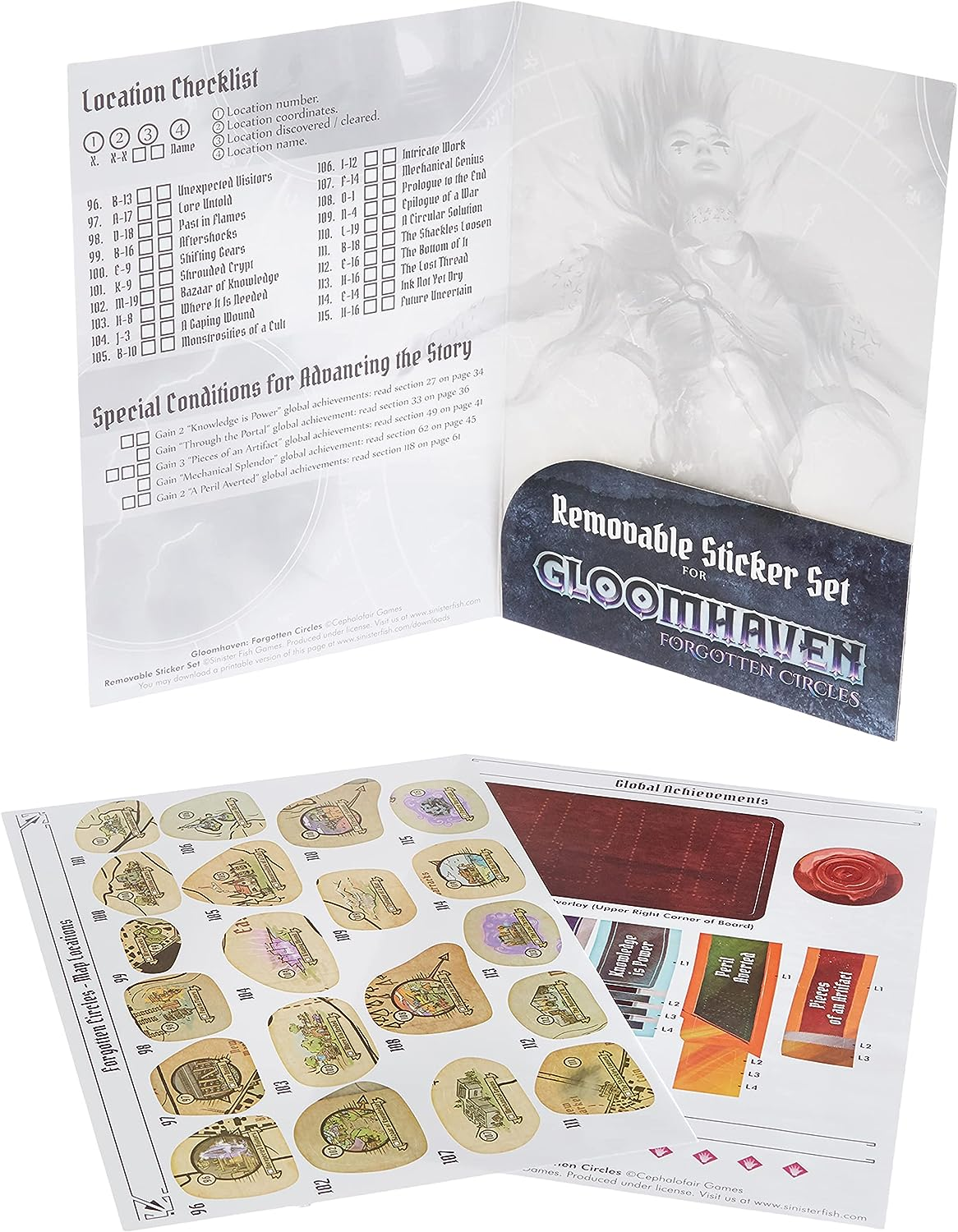 Gloomhaven: Removable Sticker Set: Forgotten Circles