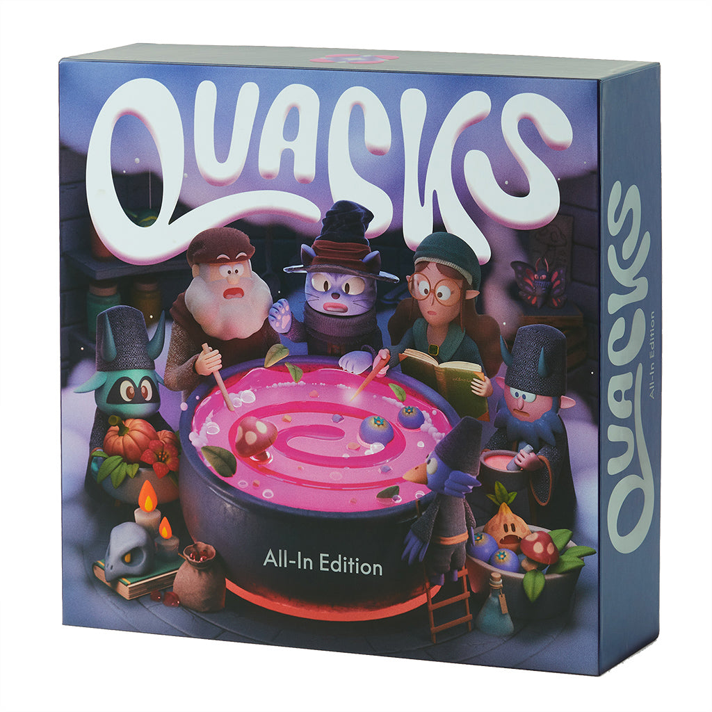 Quacks All-in Edition push your luck bag building game box | Elderwoods