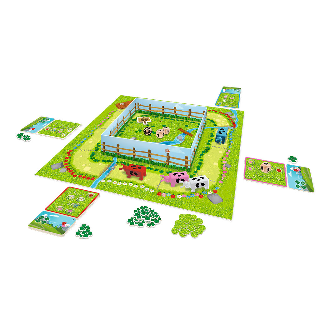 A Fistful of Daisies board game cards and components