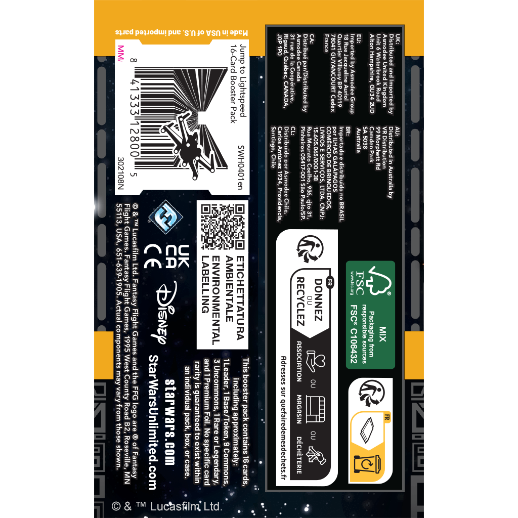 Star Wars: Unlimited – Jump to Lightspeed: Booster Box