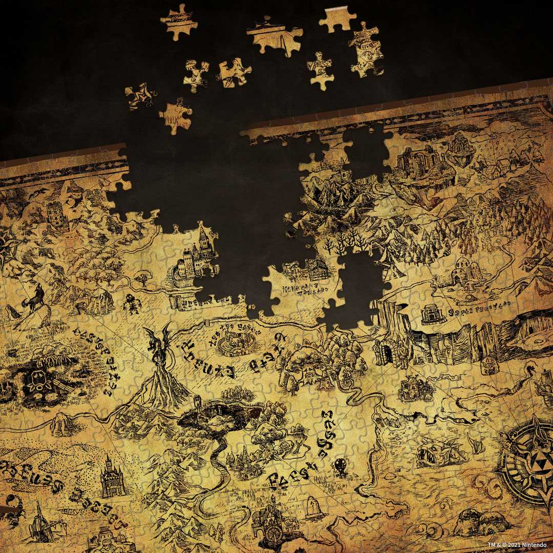 Zelda - Hyrule Map 1000 Piece Puzzle