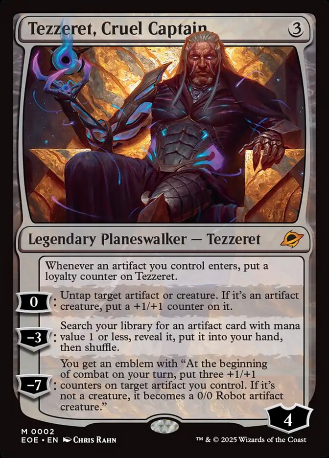 Tezzeret, Cruel Captain - MTG Edge of Eternities 2 NM
