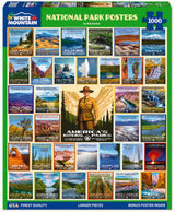 National Park Posters - 1000 Piece Jigsaw Puzzle White Mountain