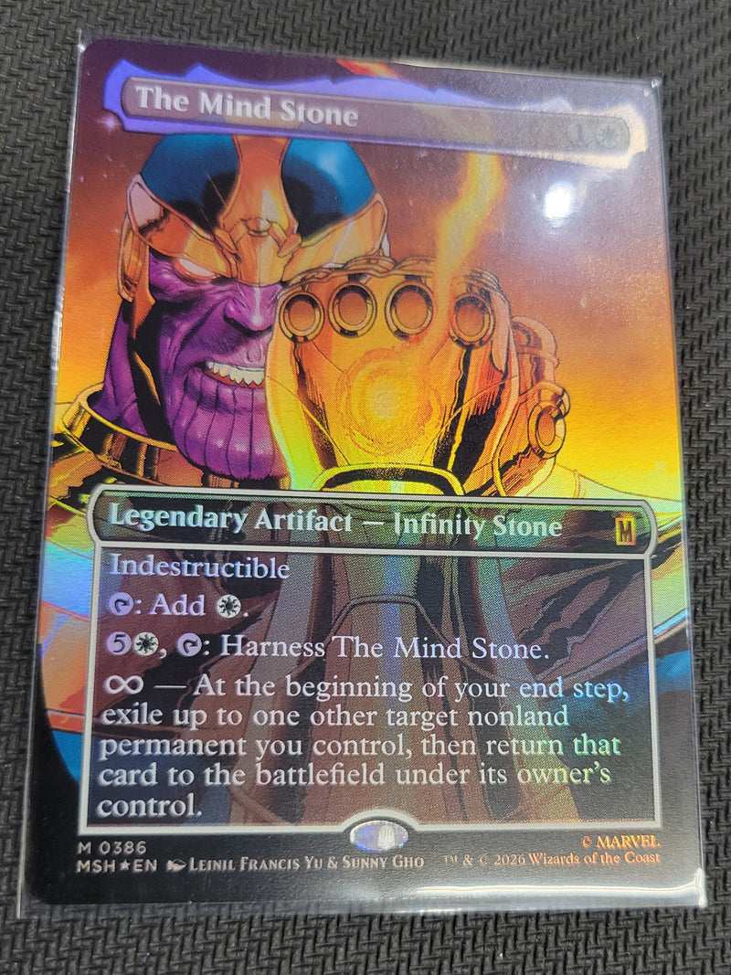 MTG The Mind Stone (Borderless) - Marvel Super Heroes #386 Near Mint