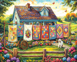 Quilt Garden - 500 Piece Jigsaw Puzzle White Mountain | Elderwoods