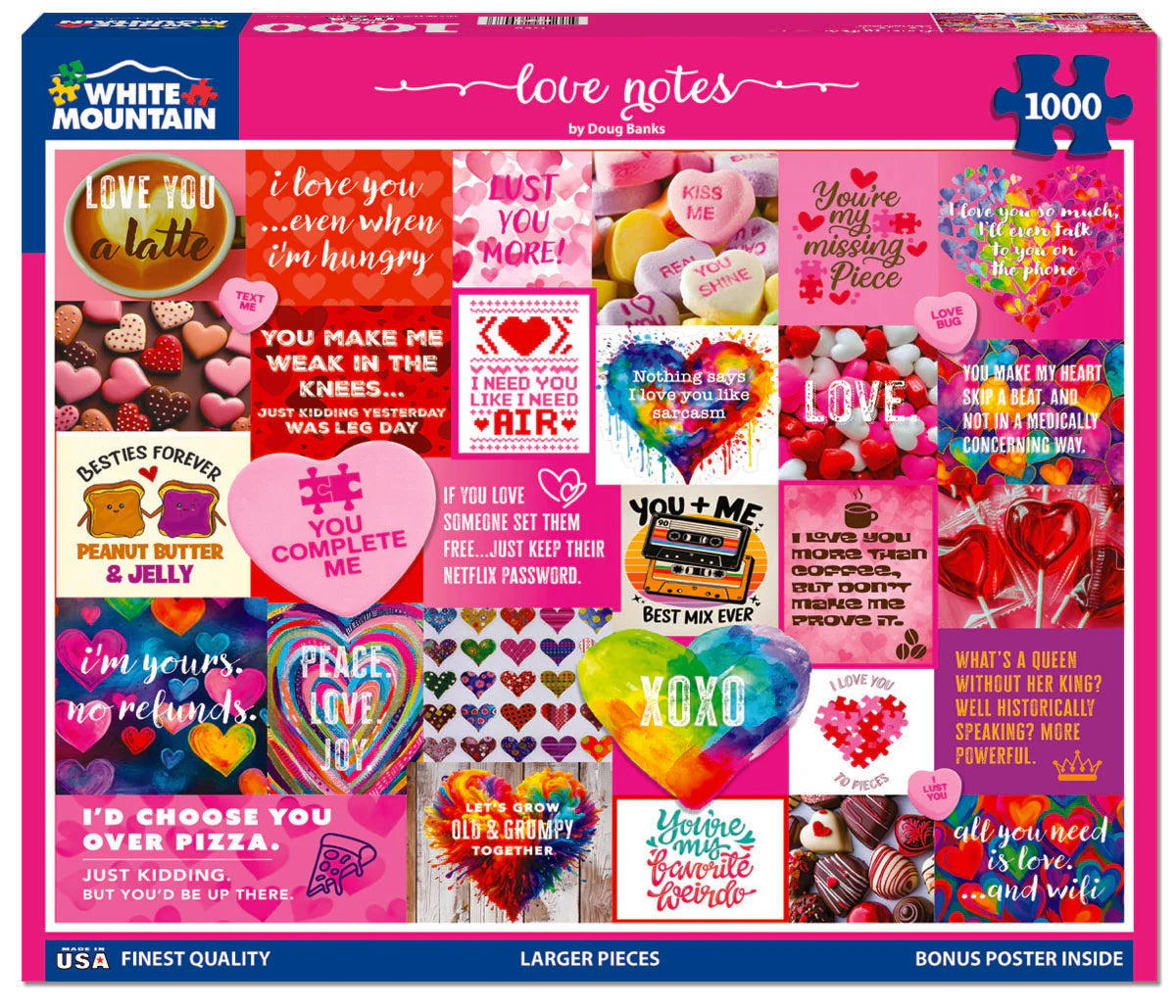 Love Notes - 1000 Piece Jigsaw Puzzle White Mountain