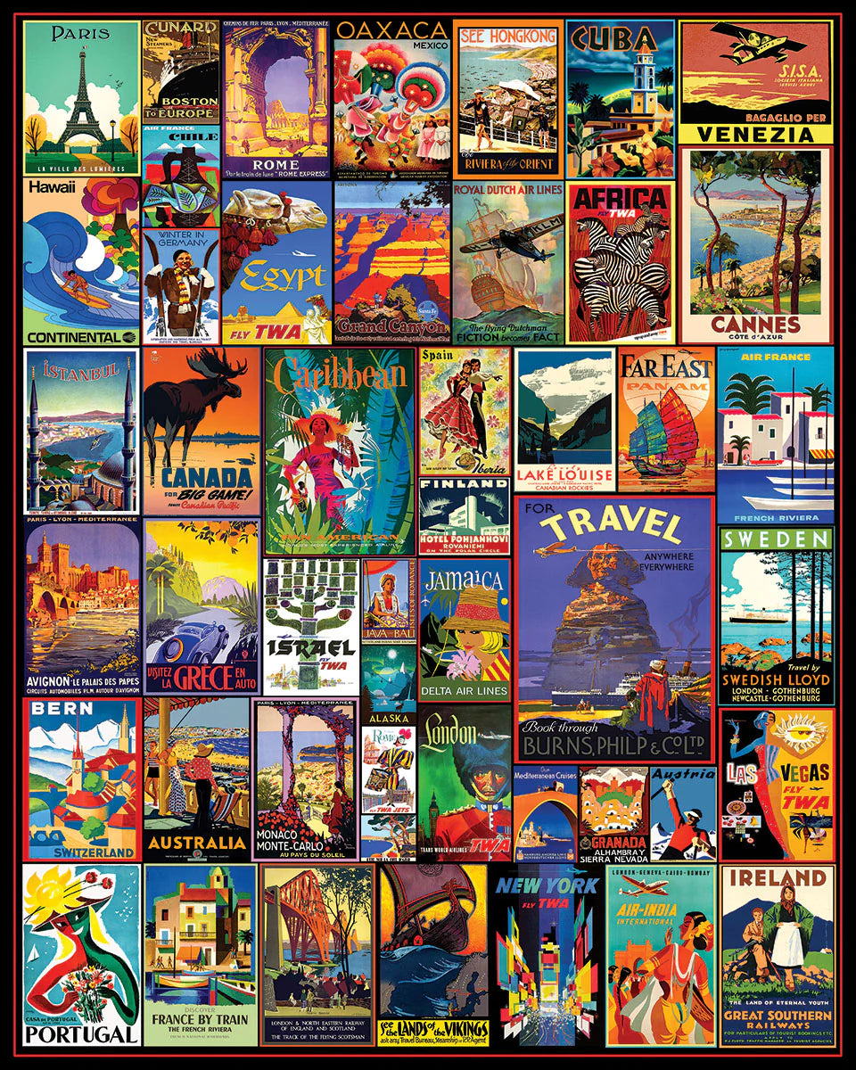 Travel The World - 1000 Piece Jigsaw Puzzle White Mountain