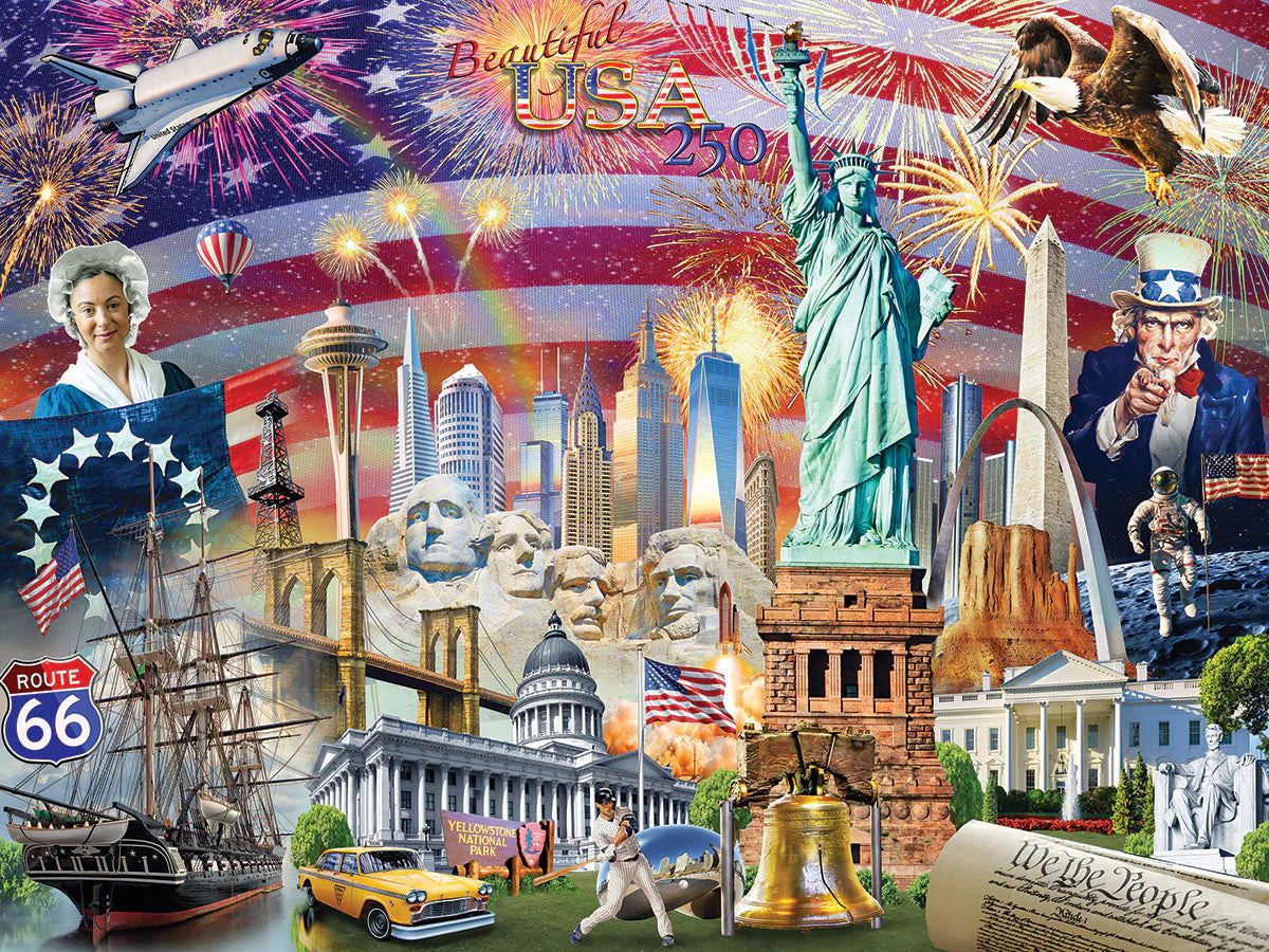 Beautiful USA - 500 Piece Jigsaw Puzzle White Mountain