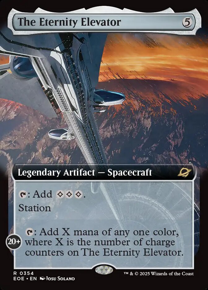 The Eternity Elevator Extended Art - MTG Edge of Eternities 354 NM