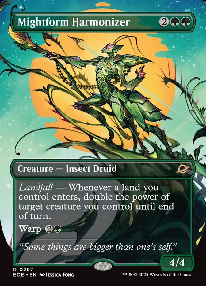 Mightform Harmonizer Borderless - MTG Edge of Eternities 297 NM