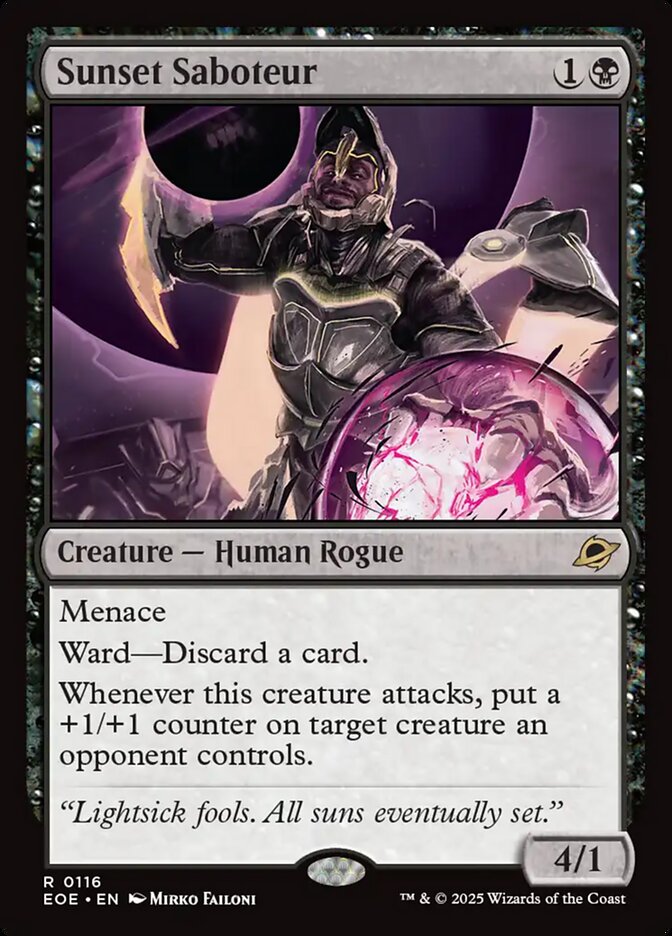Sunset Saboteur - MTG Edge of Eternities 116 NM