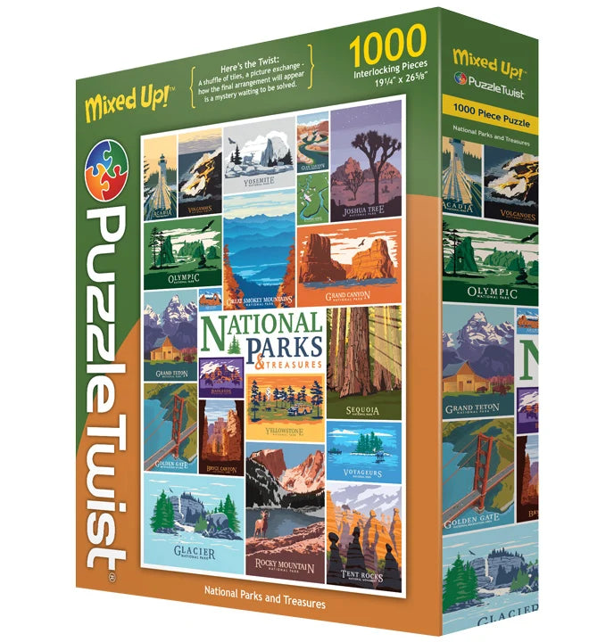 National Parks and Treasures - 1000pc Puzzle Twist