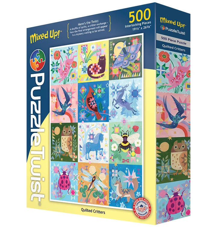 Quilted Critters - 500pc Puzzle Twist