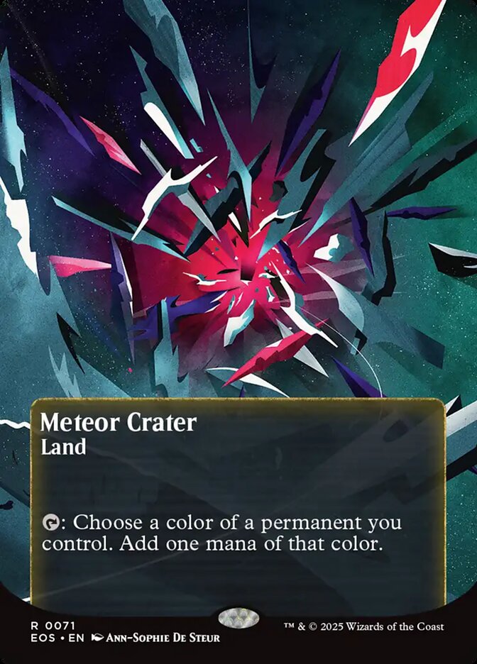Meteor Crater Borderless - MTG Edge of Eternities: Stellar Sights 71 NM