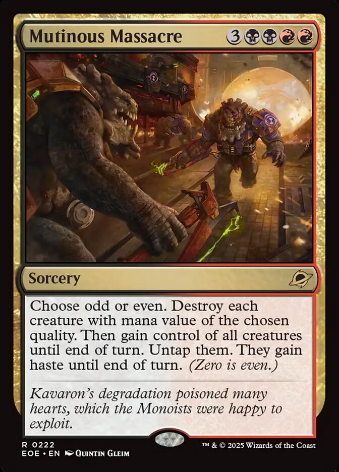 Mutinous Massacre - MTG Edge of Eternities 222 NM