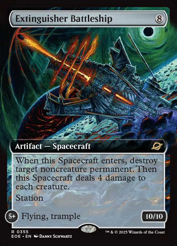 Extinguisher Battleship Extended Art - MTG Edge of Eternities 355 NM