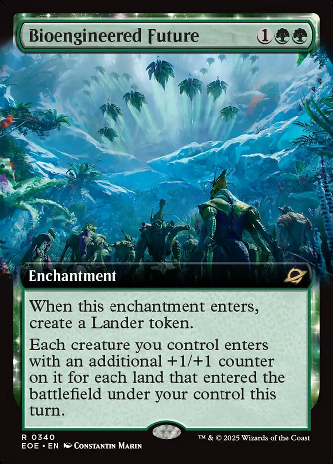Bioengineered Future Extended Art - MTG Edge of Eternities 340 NM