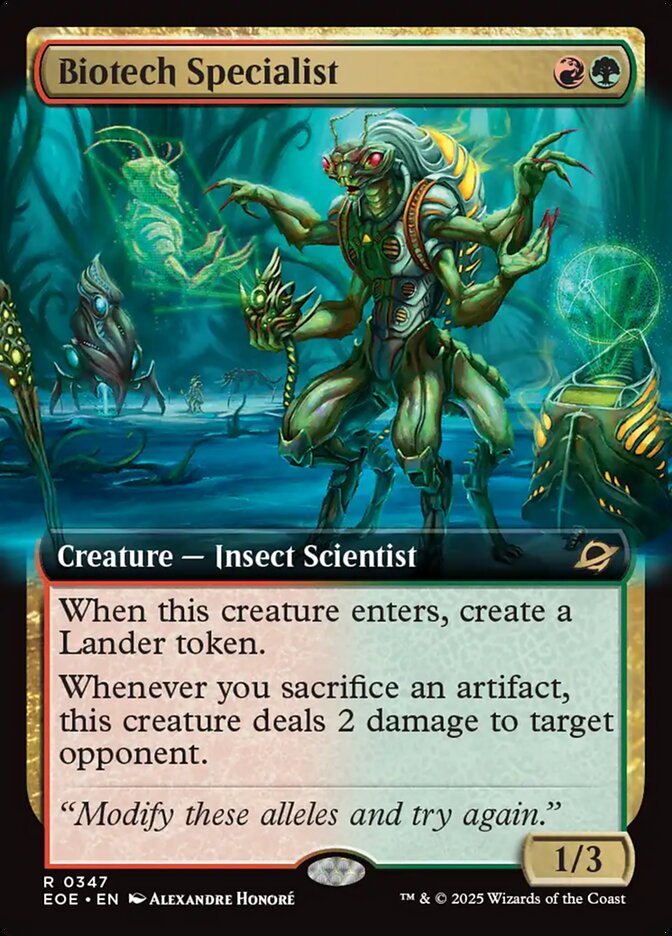 Biotech Specialist Extended Art - MTG Edge of Eternities 347 NM