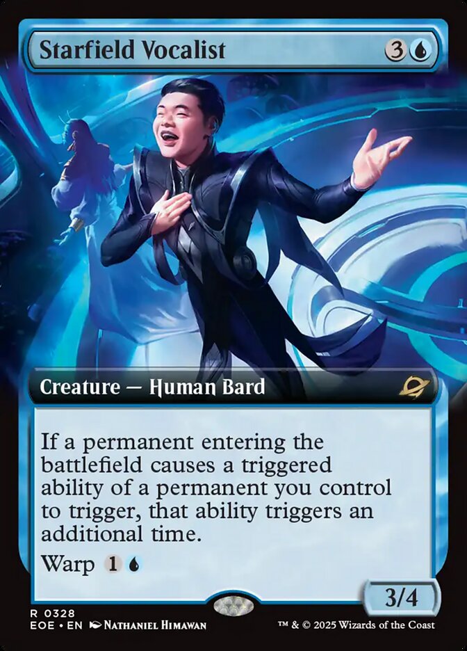Starfield Vocalist Extended Art - MTG Edge of Eternities 328 NM