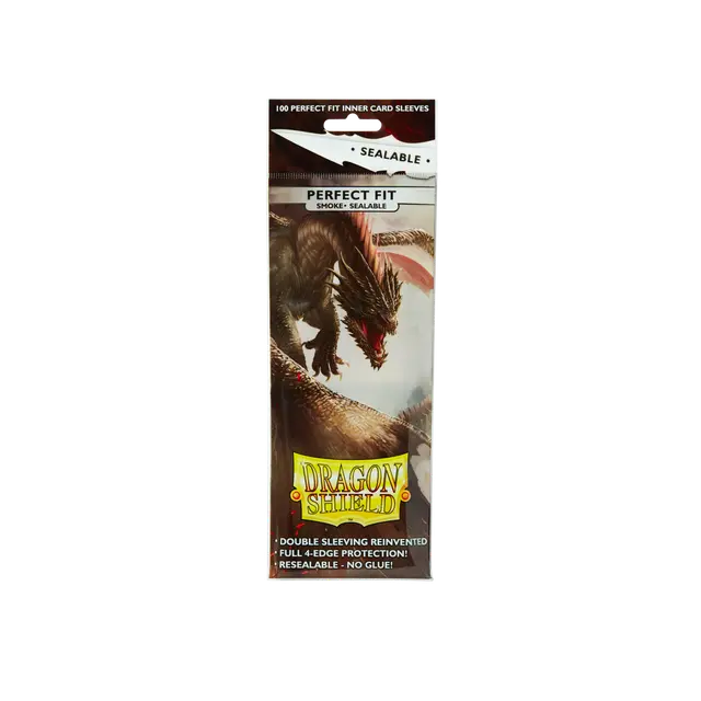 Dragon Shield Perfect Fit Sealable: (100) Smoke