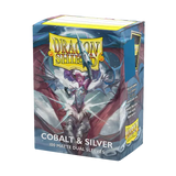 Dragon Shield Cobalt and Silver - Dual Matte Sleeves - Standard Size