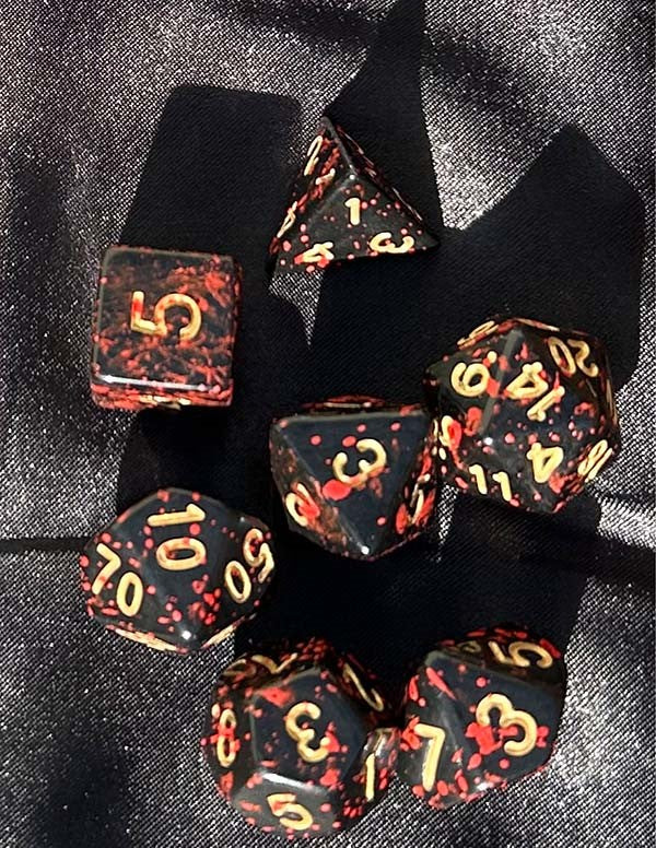 Bloody Kith Horde - 14 Polyhedral dice set