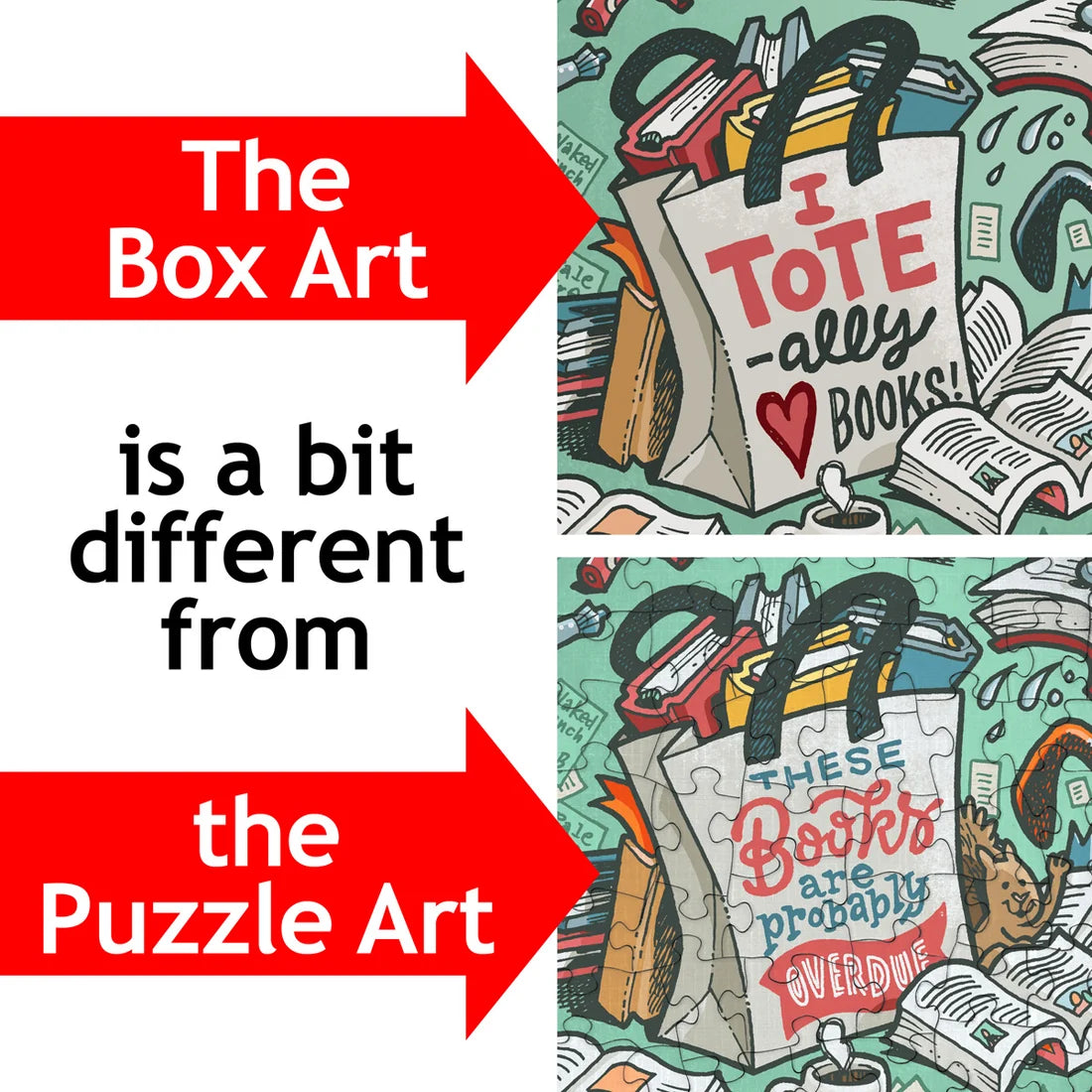 Book Lover - 1000pc Puzzle Twist