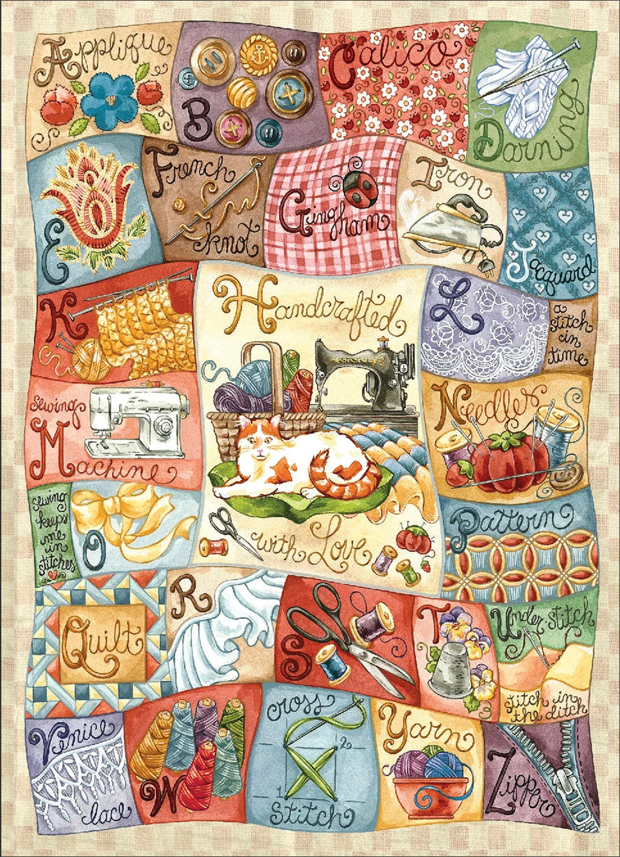 Sewing Alphabet - 1000pc Puzzle Twist